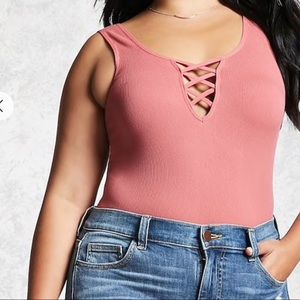 F21 + Ribbed Bodysuit (2x/3x)*Never Worn*